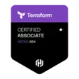 Terraform Associate 004 badge
